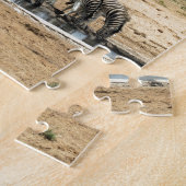 水穴にいる動物 ジグソーパズル (側面)