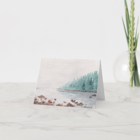 水空白の彩 ノートカード (正面)