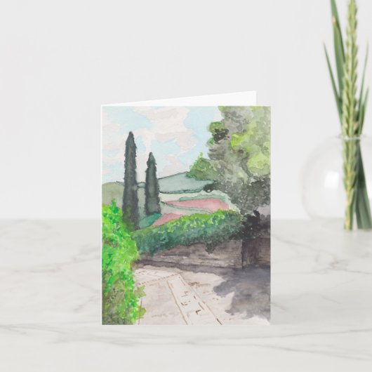 水空白の彩 ノートカード (正面)