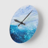 水系1 ラウンド壁時計 (傾斜)