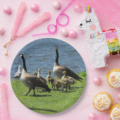 水紙皿による草のカナダのガチョウ ペーパープレート (パーティー)