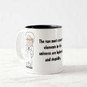 水素および愚かさ ツートーンマグカップ (正面左)