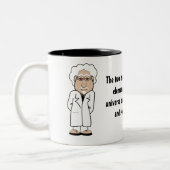 水素および愚かさ ツートーンマグカップ (左)