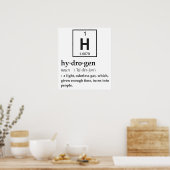 水素の定義 ポスター (キッチン)