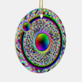 水素の燃料電池及び平和螺線形のオーナメント セラミックオーナメント (右)