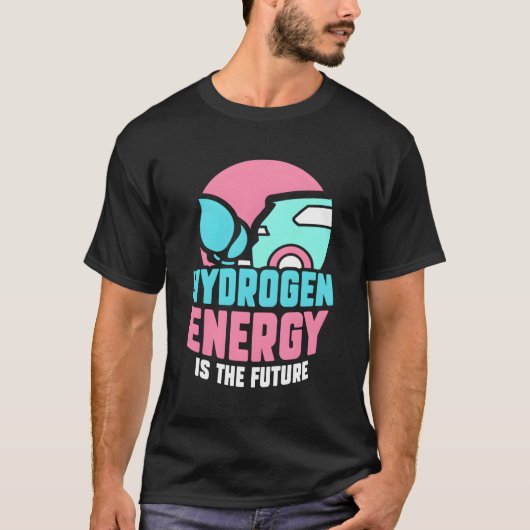 水素エネルギーは未来のパワーハイブリッド期間 Tシャツ (正面)