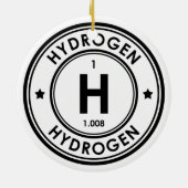 水素元素セラミックオーナメント セラミックオーナメント (裏面)