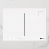 水素晴らしに黒い背中のカモメ 箔シーズンポストカード (裏面)