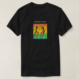 水素晴らし色のアフリカのドラム Tシャツ
