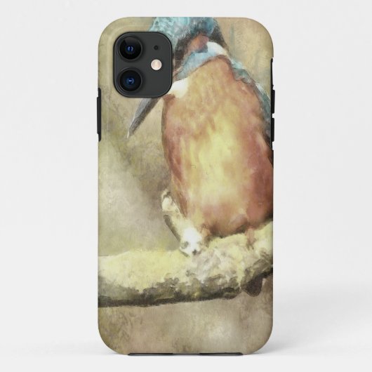 水素晴らし色のカワセミ Case-Mate iPhoneケース (裏面)