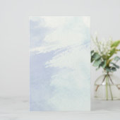 水素晴らし色の背景-水絵を描色 便箋 (スタンド正面)