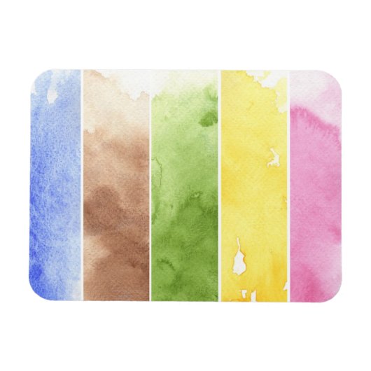 水素晴らし色の背景 – 水色絵を描 マグネット (横)