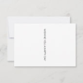 水素晴らし色アフリカドラミング誕生日カード (裏面)