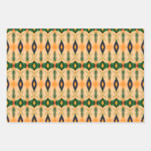 水素晴らし色デザパターン（の模様が）あるイナ ラッピングペーパーシート (正面2)