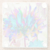 水素晴らし色レインボーカボスダリア ガラスコースター (裏面)