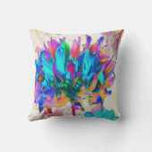 水素晴らし色レインボーカボスダリア クッション (裏面)