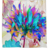 水素晴らし色レインボーカボスダリア シャワーカーテン (正面)