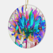 水素晴らし色レインボーカボスダリア セラミックオーナメント (左)