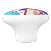 水素晴らし色レインボーカボスダリア セラミックノブ (側面)