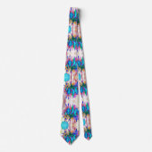 水素晴らし色レインボーカボスダリア ネクタイ (正面)