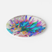 水素晴らし色レインボーカボスダリア ペーパープレート (アングル)