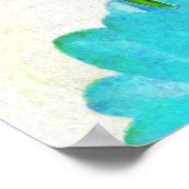 水素晴らし色レインボーカボスダリア ポスター (角)