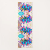 水素晴らし色レインボーカボスダリア ヨガマット (正面)