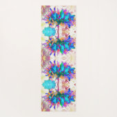 水素晴らし色レインボーカボスダリア ヨガマット (裏面)