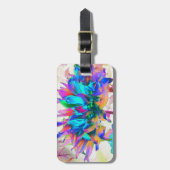 水素晴らし色レインボーカボスダリア ラゲッジタグ (正面縦)