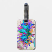 水素晴らし色レインボーカボスダリア ラゲッジタグ (裏面縦)