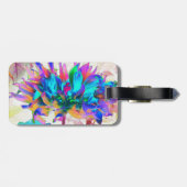 水素晴らし色レインボーカボスダリア ラゲッジタグ (裏面横)