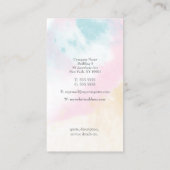 水素晴らし色洗浄マーケティングプロモーション 名刺 (裏面)