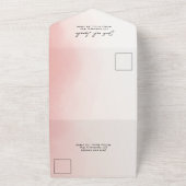 水素晴らし色結婚式招待状 オールインワン招待状 (外側)