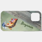 水素朴から飛び出す大きな口バス Case-Mate iPhoneケース (裏面 (横))