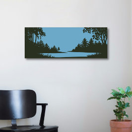 水素朴の体の自然シーン ポスター