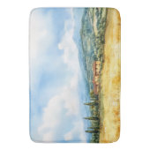 水素朴エレガント色トスカーナ地中海の バスマット (正面縦)