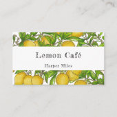 水素朴オーガニック色レモン名刺 名刺 (正面)