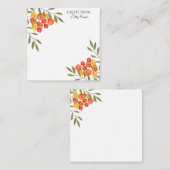 水素朴パーソナライズされた色フローラノートカード ノートカード (正面/裏面)