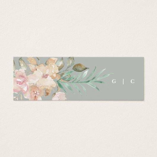 水素朴彩セージグリーンギフトレジストリカード (正面)