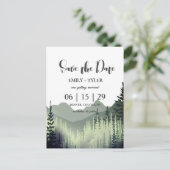 水素朴彩山松林救日 案内ポストカード (スタンド正面)