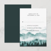 水素朴彩山松 出欠カード (正面/裏面)