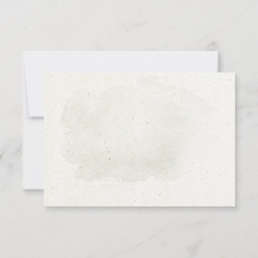 水素朴彩松の森結婚に感謝 サンキューカード (裏面)