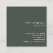 水素朴彩松林ロゴスクエアビジネス スクエア名刺 (裏面)