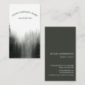 水素朴彩松林ロゴ名刺 名刺 (正面/裏面)