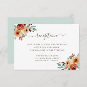 水素朴彩植物結婚披露宴 エンクロージャーカード (正面/裏面)