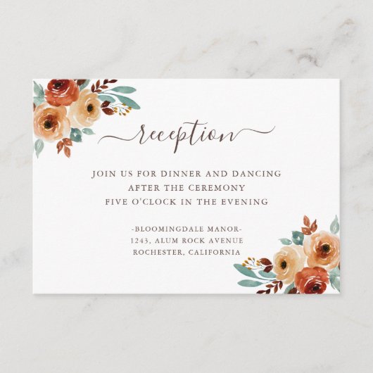 水素朴彩植物結婚披露宴 エンクロージャーカード (正面)