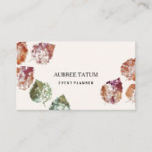 水素朴彩画秋離れ秋 名刺 (正面)