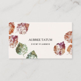 水素朴彩画秋離れ秋 名刺