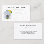 水素朴彩納屋とヒマワリの国 名刺 (正面/裏面)