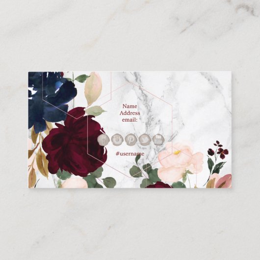 水素朴彩花の輝き+赤面 名刺 (裏面)